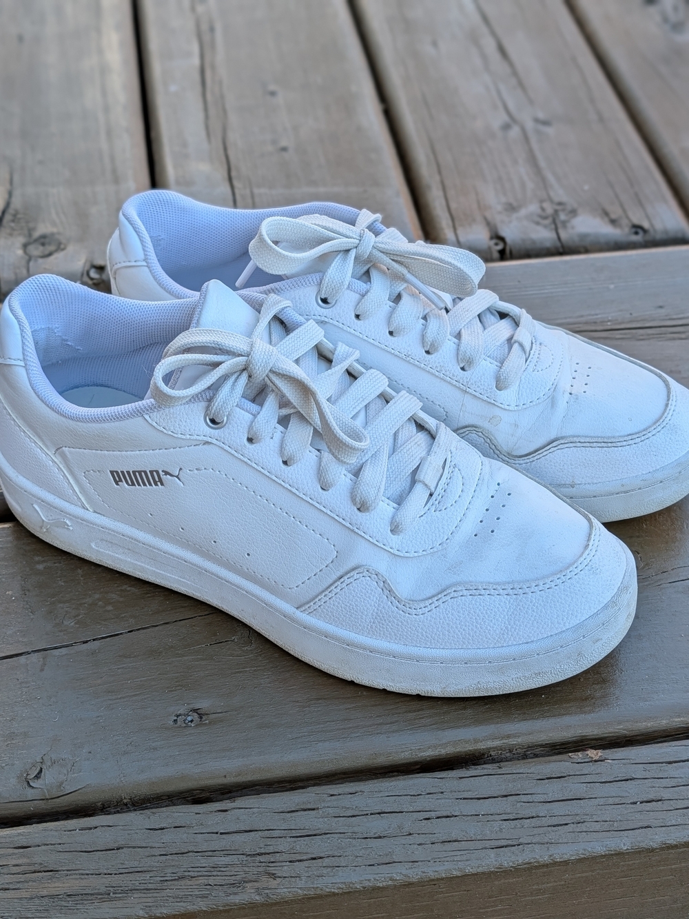 Puma Women’s White Low-Top Lace-Up Sneakers